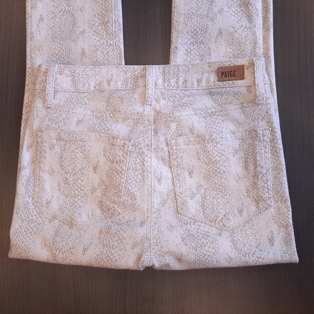 Paige Hoxton Ankle Snake Print Skinny Jeans Python Anthropologie Denim Size 26 - Picture 14 of 16
